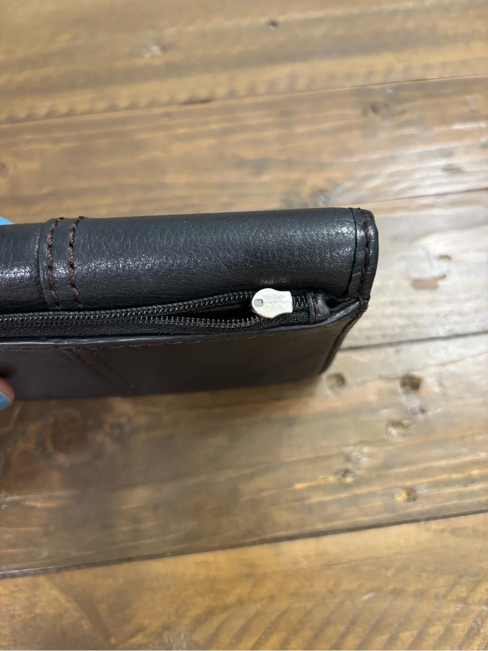 Fossil Marlow Black Leather Trifold Wallet
